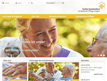Tablet Screenshot of caritassozialstation-lingen.de